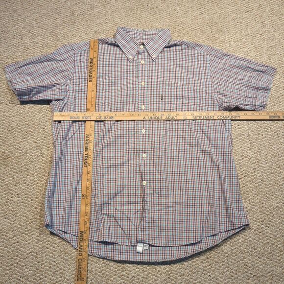 Barbour Country Tattersall Button Up Shirt Mens L Check Colorful Short Sleeve - Picture 2 of 7